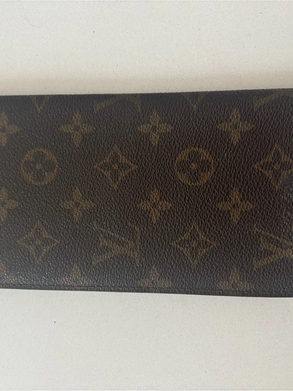 Louis Vuitton Monogram Wallet Organizer Brown with Gold-Tone Corners Unisex